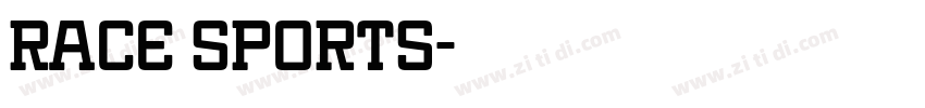 RACE SPORTS字体转换